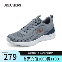 斯凯奇（Skechers）休闲运动跑步鞋舒缓减震运动鞋232692 灰色/多彩色/GYMT 41.5