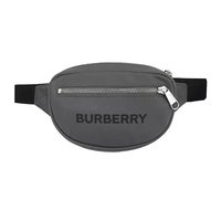 BURBERRY博柏利男士中央徽标尼龙潮流时尚百搭斜挎腰包