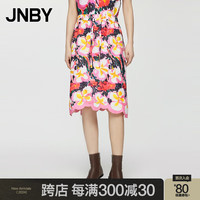 24夏半身裙宽松印花A型5O6D14080 949/红黑系组合 XS