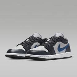 airjordan1low黑灰蓝低帮复古篮球鞋