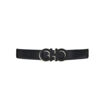 Salvatore Ferragamo 菲拉格慕 男士牛皮革腰带 758620 黑色
