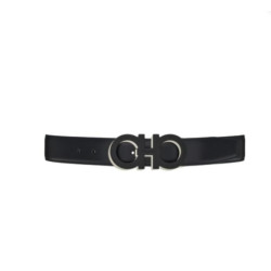 Salvatore Ferragamo 菲拉格慕 男士牛皮革腰带 758620 黑色