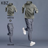 KBZ轻奢潮牌运动套装男春夏跑步速干衣房户外晨跑骑行体育训练服 军绿两件套 L(120-140斤）