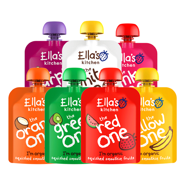 艾拉厨房 彩虹果泥婴幼儿90*7袋