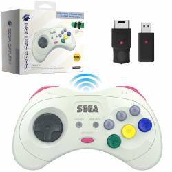 Retro-Bit Sega Saturn 2.4 GHz 无线控制器 （白色）
