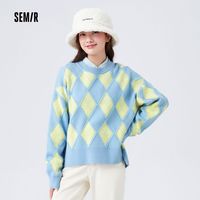 森马 Semir女款毛衣校园风不加绒vibe风高级针织