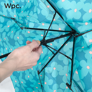 Wpc.日本雨伞小清新糖果色雨具小巧折叠轻量便携拒水手动高颜值伞 小格子款miniAL02-027 GR绿色