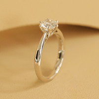 DIAMOND FOUNDRY VRAI/芮爱 典雅六爪钻戒婚戒人工钻石大克拉IGI证书