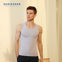 舒雅SCHIESSER舒雅男士背心3A抑菌莫代尔蚕丝透气打底背心E5/19132V 浅灰7903 XXXL