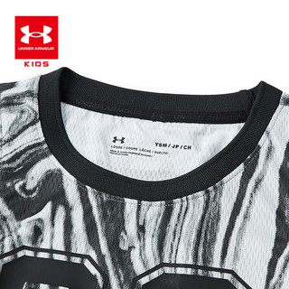 安德玛（Under Armour）男童篮球短袖套装242113340 摩登灰 150cm