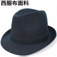 KAROND礼帽绅士帽男夏季男遮阳帽凉帽春秋中老年人帽子老人帽亚麻透气户外礼帽绅士帽
