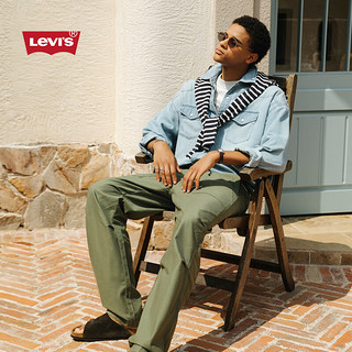 Levi's李维斯24秋季男士长袖牛仔衬衫0018B-0001 浅蓝色 M