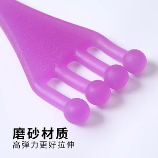 Trainbo足弓绷脚趾头脚底训练器舞蹈芭蕾小脚背硅胶脚趾康复拉伸带弹力绳 蓝色-拉力器（1个装）