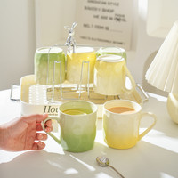 舍里 水杯家用套装陶瓷杯子喝水杯客厅马克杯女茶具杯具茶杯