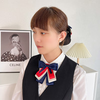 领结女士职业领花银行邮政工装制服衬衣蝴蝶结飘带头花套装配饰品