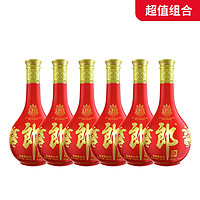 今日必买:LANGJIU 郎酒 53度 红花郎15 酱香型白酒 500ml*6 国际版