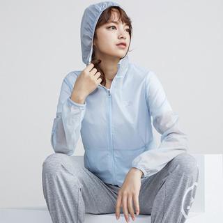 安踏 ANTA运动外套女春夏季连帽夹克户外跑步风衣上衣薄款透气梭织外套