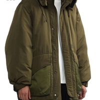 AFTERMATHS 连帽 男士羽绒服 BKX/黑色,KHX/军绿色 S,M,L,XL