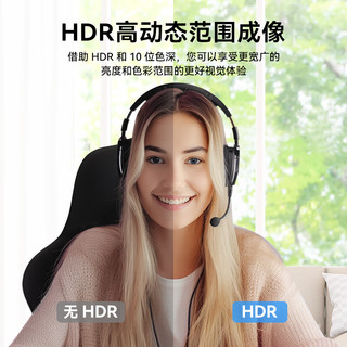 EMEET 壹秘 4K超清视频会议网课教学直播电脑摄像头 免驱动直连 自动对焦 内置双降噪麦克风 4K 超清画质HDR高帧率桌面微单效果