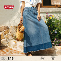 Levi's李维斯24早秋女士牛仔半身长裙001XR-00 蓝色 26
