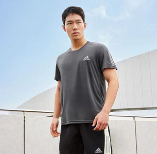 adidas 阿迪达斯 OWN THE RUN TEE 男子运动T恤 GJ9966 蓝色 M