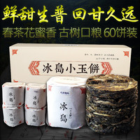 问源号纪生普冰岛普洱茶小玉饼古树茶普洱生茶龙珠茶【一片一泡60片】480g