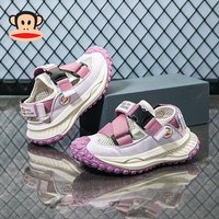 大嘴猴童鞋女童框子鞋网面透气儿童运动鞋304542054米/藕荷紫34