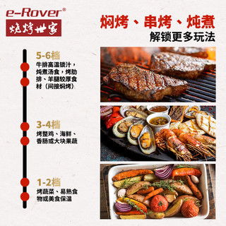 烧烤世家（e-Rover） 庭院车载两用不锈钢烧烤炉 户外碳烤炉烤串木炭烤架大烤叉碳烤炉 世家库伯套餐