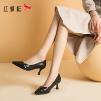 红蜻蜓 RED DRAGONFLY高跟鞋2024秋季气质优雅职业通勤女单鞋WFB34043