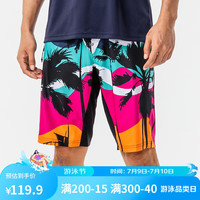 迪卡侬沙滩裤男泳裤温泉裤速干可下水海边度假冲浪裤OVOM -油画椰林(五分裤) M