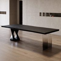 昱皓侘寂风现代简约黑色茶桌椅组合白蜡木家用阳台茶台茶几创意泡茶桌 尺寸颜色支持