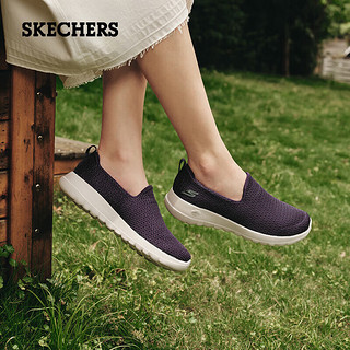 斯凯奇（Skechers）春夏女鞋软底舒适健步鞋一脚蹬懒人鞋休闲1运动鞋124090-DKPR 深紫色/DKPR 37