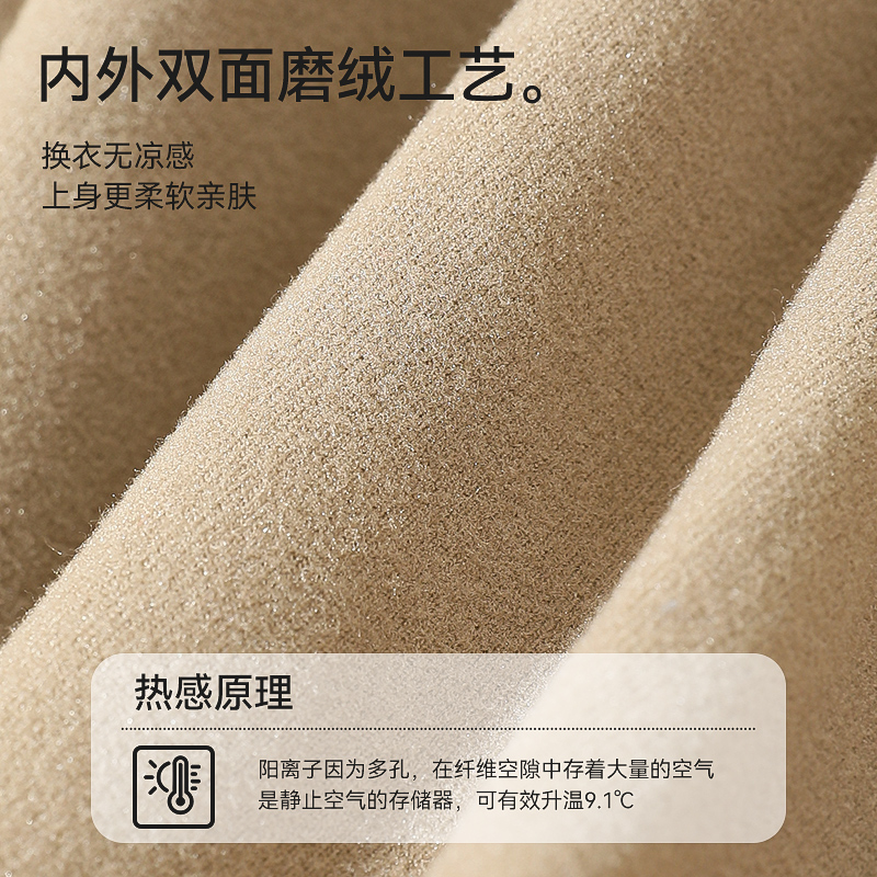 保暖内衣男加绒加厚发热中老年人爸爸秋衣秋裤套装线衣线裤秋季德