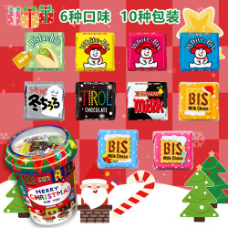 tirol日本糖果松尾tirol多彩什锦夹心巧克力礼盒装袋装24粒