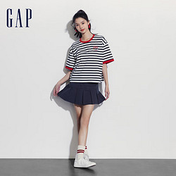 Gap 盖璞 女装2024夏季新款496364 黑白条纹 155/76A(XS) 亚洲尺码