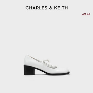 百亿补贴：CHARLES & KEITH CHARLES&KEITH复古时尚圆头系带粗跟单鞋CK1-60920316