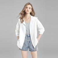 【长袖遮阳轻薄外套】夏装女士时尚宽松显瘦拉链连帽空调衫