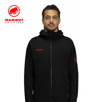 MAMMUT 红标 Macun 2.0男士连帽防风防泼水软壳夹克外套 限量 黑色 XL