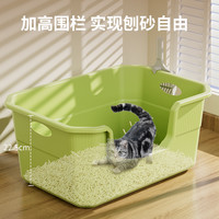 猫砂盆超大号防外溅半封闭式幼猫沙盆子防带砂特大猫咪屎盆猫厕所