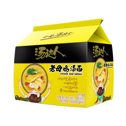 统一 汤达人方便面老母鸡汤面108g*5袋五合一泡面夜宵速食