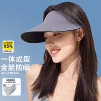 俞兆林（YUZHAOLIN）（两件套）大檐无痕防晒帽女户外防紫外线遮阳帽登山帽太阳帽女