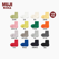 无印良品（無印良品 MUJI） 男女通用  合脚直角袜口无橡筋短袜 男式女式 袜子 浅绿色 25-27cm/40-44码