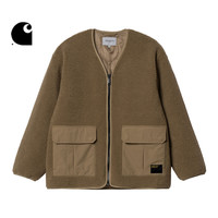 Carhartt WIP外套男装秋冬军风LOGO标签双口袋V领毛绒工装卡哈特