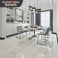 冠珠 瓷砖750x1500大板客厅防滑地砖耐磨地板砖轻奢背景墙灰色 GF-RQ1575002 卡瑟灰
