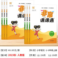 2024秋 非常课课通一年级下二三四五六年级人教版语文数学英语上册课课通 通成学典小学1-6年级课堂同步讲解培优教辅学习资料