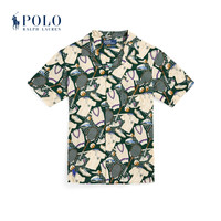 Ralph Lauren/拉夫劳伦男女同款 24春温布尔登经典版印花衬衫
