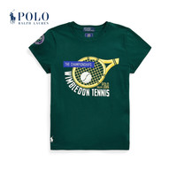Ralph Lauren/拉夫劳伦女装 24夏温布尔登图案棉质T恤RL25775