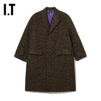 IT NEEDLES男装中长款毛呢大衣复古型男杂色呢子外套NS0820ML