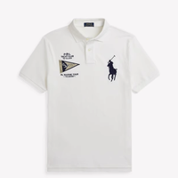 RALPH LAUREN 拉夫劳伦 男士短袖POLO衫 MNPOKNI1N822929 水洗白 M