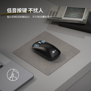 联想（Lenovo）来酷WS214无线鼠标2.4G办公轻音鼠标人体工程学设计台式 笔记本电脑鼠标【ws214无线鼠标 黑色】